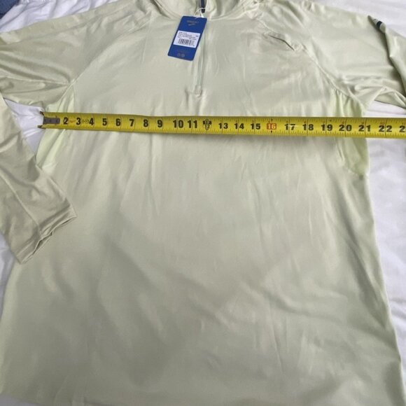 Brooks Mens Size XL Heather Honeydew Dash 1/2 Zip Pullover Thumb Loops Wicking - Picture 5 of 10